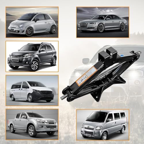 MOONPAI (2 Toneladas) Gato Hidraulico,Gato Hidraulico con Capacidad,Kit de Gato Hidráulico para Coche,Kit de Herramienta para Neumático SUV,RV y MPV con Diseño de Trinquete Inteligente