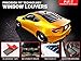 Windshield Louver Fits 2009-2019 Nissan 370Z | IKON Style Rear Window Louvers Cover Sun Shade ABS by IKON MOTORSPORTS |  2010 2011 2012 2013 2014 2015 2016