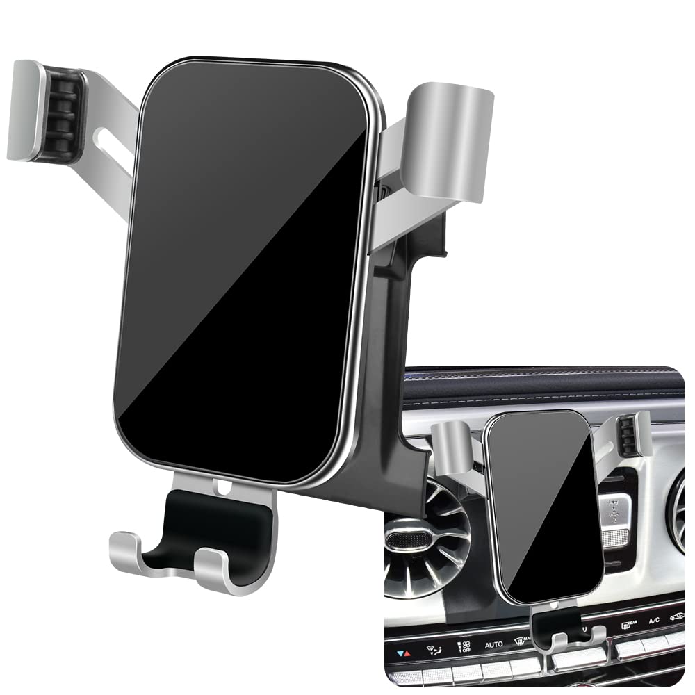 Photo 1 of LUNQIN Car Phone Holder for Mercedes-Benz G-Class 2019 2020 2021 2022 2023 2024 G Wagon G550 G500 AMG G63 G55 W463 Auto Interior Accessories Cell Phones Mount Cellphone Mobile Charging GPS Cradle