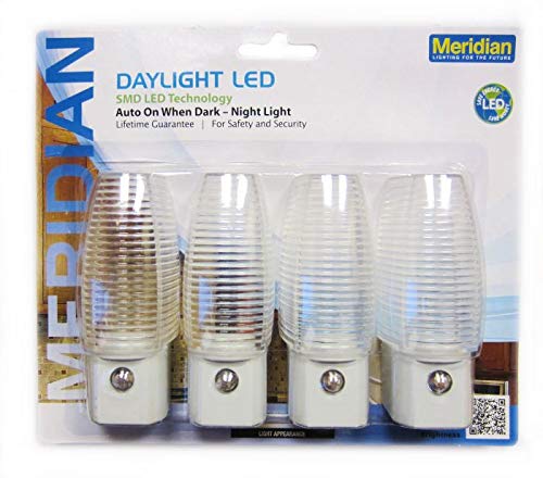 Meridian Electric 10911 5 lm LED Auto Daylight 5000K 4 Pack  | amzdealz
