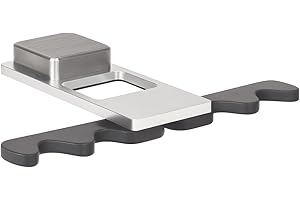 LAKE OF FIRE Pool Stick Holder - Stainless Steel Weighted Base 4-Cue Claw Holder Design, Portable Billiard Cue Organizer for Home Game Rooms