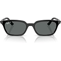 Amazon.com: Ray-Ban RB4455F Zuri Low Bridge Fit Sunglasses, Black