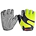BOODUN Cycling Gloves with Shock-Absorbing Foam Pad Breathable Half Finger Bicycle Riding Gloves Bike Gloves B-001, Fluorescent Green, X-Large