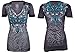 Rebel Saints AFFLICTION Women T-Shirt WILD FAITH Cross Biker UFC Sinful