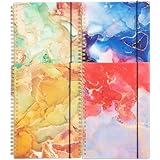 HAKACC 4 Stück Spiralnotizbuch A5, 80 Blatt Hardcover Spirale Notizblock 21 x 15