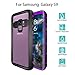 Galaxy S9 Waterproof Case, Underwater Cover Full Body Protective IP68 Waterproof Shockproof Protective Clear Case with Built in Screen Protector for Galaxy S9 (Purple)