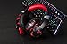 PC Gaming Headset, ONIKUMA 7.1 Surround Sound USB Gaming Headset, Crystal Clear Sound with Noise Isolating Mic, Over-ear Deep Bass Volume Control LED Light for PC Mac Computer Gamers Laptop (Red)