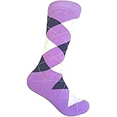 Men's Purple Dress socks,One size fits most men; Sock Size 10-13.