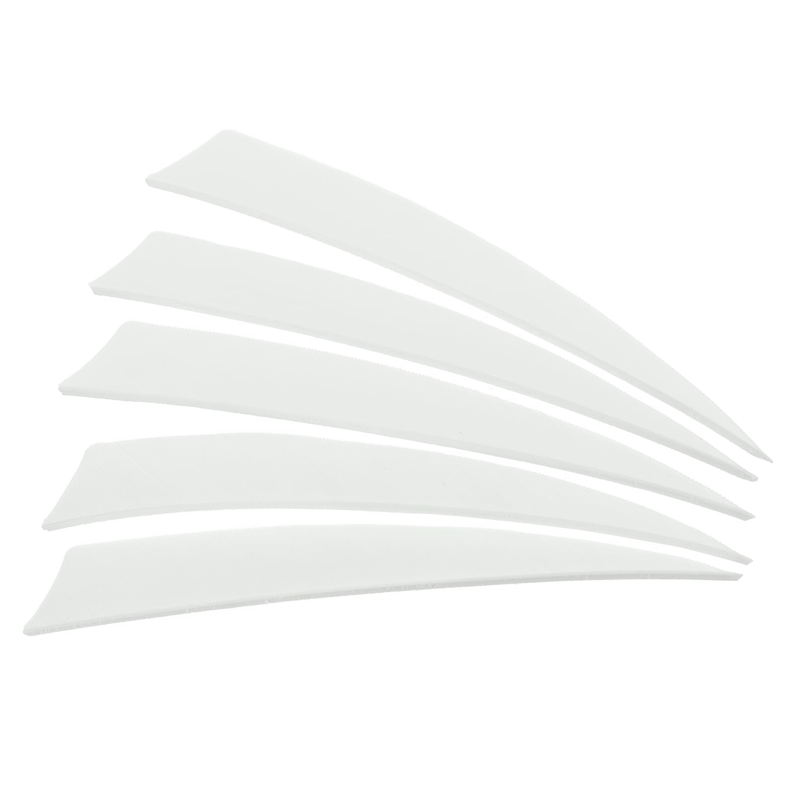 PATIKIL Arrows Vanes 50 Pack 5 Inch Arrow Turkey Feather Fletch Left Wing Fletching White for DIY Target Shooting