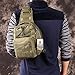 TOPQSC Shoulder Bag, Tactical Shoulder Bag Sling Chest Pack Crossbody Bag Riding Sports Multipurpose Daypack for Camping, Trekking, Rover Sling Backpack (Army green)