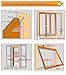 SavinaFoam Weather Stripping Anti-Collision for Doors and Windows 52 Ft Long Self Adhesive 4 Seals - Soundproofing Door Seal, Air Conditioner Seal - D Type – Brown