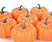 JEDFORE Fake Fruit Home House Kitchen Decoration Artificial Lifelike Simulation Mini Pumpkins Halloween Thanksgiving Day House Decoration - Set of 10 - Orange