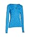 Under Armour Women's UA Tech Long Sleeve Hooded Henley Medium ELECTRIC BLUE