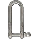 E-Rigging1/4" Stainless Steel Screw Pin Long D Shackle