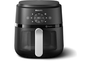 Philips Air Fryer 2000 Series - 13-in-1 functions, 6.6 Quarts, Compact Design with Cooking Window, Black, (NA231/00)