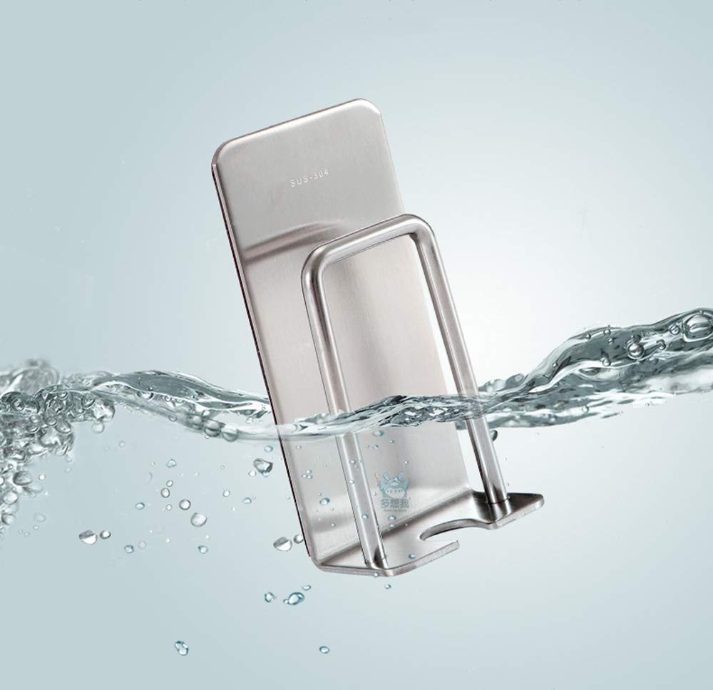 Toothbrush Holder Toothbrush Cup Hang Hook Wall Mounted Stainless Steel Stand With Self-Adhesive 3Pack