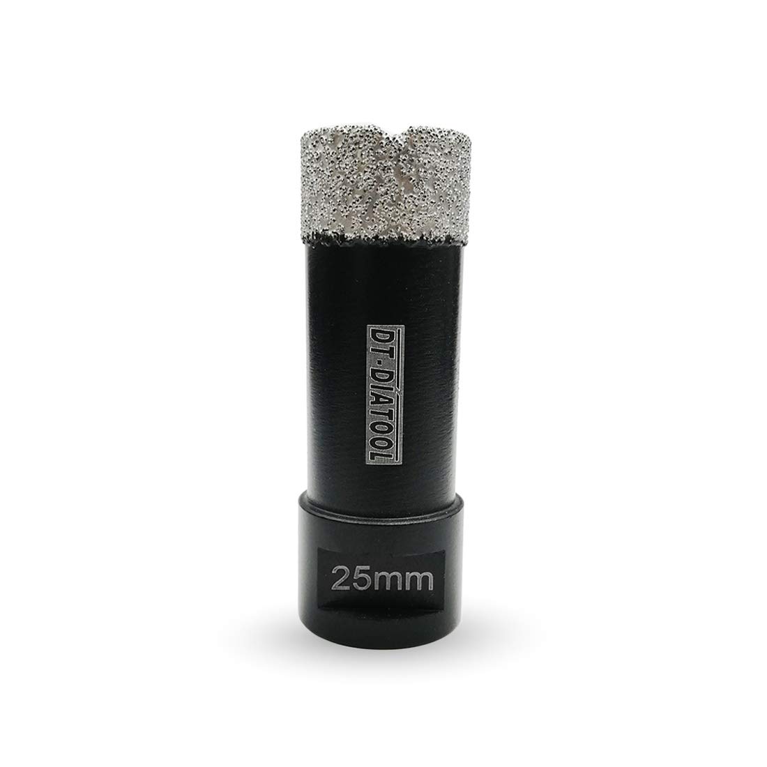 DT-DIATOOL Diamond Drill Bit 25mm Hole Saw for Dry Drilling Tile Porcelain Marble Ceramic Granite 75mm Length