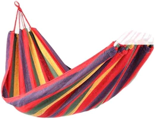 Amazon.com: Hamaca de jardín Wghz, hamaca de prevención de balancín individual y doble, hamaca para exterior/jardín, ocio, camping, portátil, playa, columpio, cama, árbol, hamaca colgante, color rojo, 74.8 x 39.4 in: Home