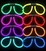 Lumistick Aviator Glow Eyeglasses - Glowstick Pack with Eyeglases Connectors and Bracelet Connectors - Powerful Glowsticks with Tube Packaging - (100, Assorted)