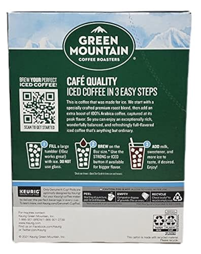 Green Mountain Brew Over Ice Coffee K Cups Variety Pack Classic
