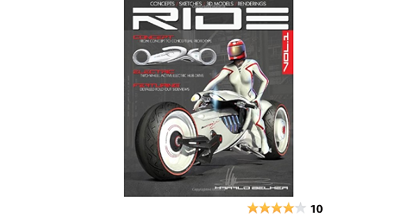 Futuristic Electric Motorcycle Concept 