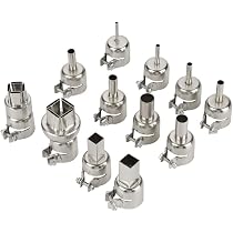Kit De 4 Buses Pour Pistolet à Air Chaud - En Acier Inoxydable Haute Température - Pour Soudage, Emballage Rétractable, Travaux Industriels - 10