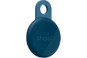 Chipolo LOOP - Rechargeable Bluetooth Tracker for Key and Pocket Location, Compatible with Apple or Google, Call Your Phone & Out of Range Alerts for Android (Navy)