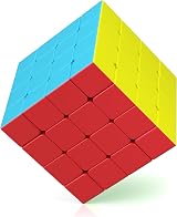 ROXENDA 4x4 Speed Cube Stickerless Frosted ABS Puzzle Toy