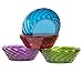 Optix 25-ounce Plastic Cereal/Soup Bowls | set of 8 in 4 Assorted Colors