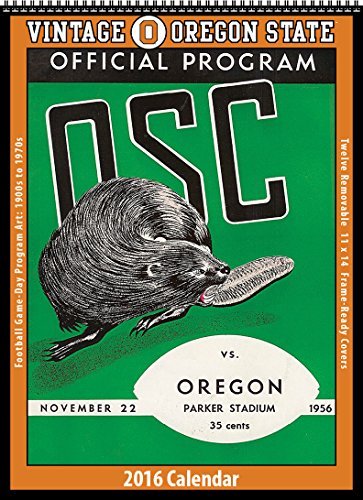 Oregon State Beavers 2016 Vintage Football Calendar by Asgard Press (2015-09-15) by 