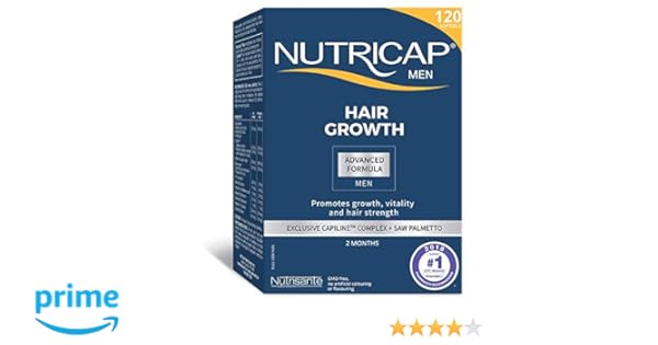 Nutricap For Men Hair Growth Advanced Formula Promote Vitality
