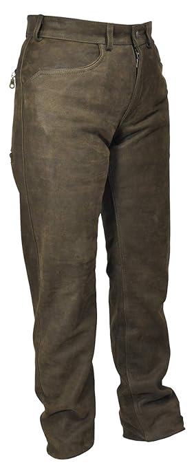La Chasse | Lederhose aus Büffelleder für Damen | extrem strapazierfähige Büffellederhose | Trachtenhose | Jagdlederhose | Ri