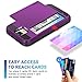 Galaxy S4 Case, Vofolen Dual-Layer Shock Absorbent Galaxy S4 Wallet Case Snap-on Rugged Rubber Cover Bumper Soft Armor + Anti-Scratch Hard Cover Protective Shell for Galaxy S4 (Purple)