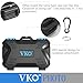 VKO Memory Card Case,Memory Card Holder,SD Card Case,SD Card Holder,CF Card Case,CF Card Holder,SDHC SDXC Micro SD Card Case Holder Protector Organizer Box with Carabiner for 4 CF/8 SD/12 MSD Cards
