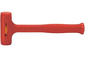 ABC HAMMERS Dead Blow Hammer - 18 oz. Polyurethane Hammer with Steel Reinforced Handle & 10.5" Overall Length - ABCS1DB