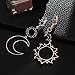 MINGHUA Women Fashion Boho Asymmetrical Hollow Star Sun Moon Drop Dangle Earring Jewelry