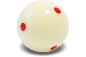Phantasilet Billiard Training Cue Ball PRO Cup Standard Pool Cue Ball with 6 Dots AAA-Grade Practice Billiard Cue Ball