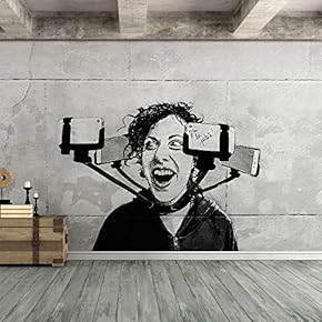 Wall Mural Street Art Graffiti Removable Wallpaper Wall Sticker for Bedroom Living Room - 66x96 inches