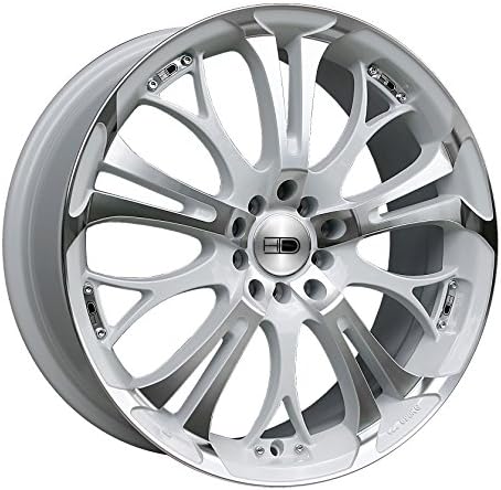 HD Wheels Spinout in Gloss White with Machined Face Finish (17x7.0"/5x100, 5x114.3, +40mm offset)