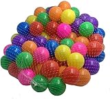 DIVCHI 100PCS Soft Plastic Mini Play Balls Multi Colors 6cm Non Toxic