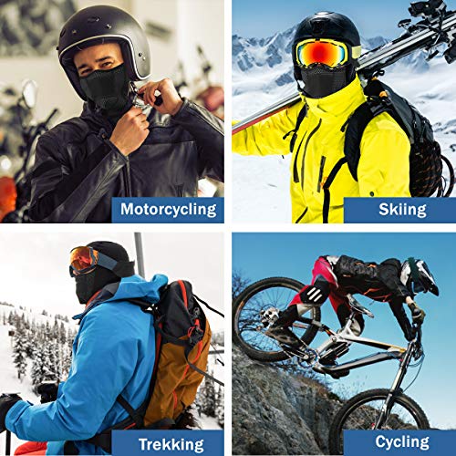 SHINYMOD Balaclava Face Mask - Windproof Ski Mask Cold Weather for Skiing, Snowboarding & Motorcycling Tactical Neck Face Warmer Winter Outdoor Sports Protection Hat for Men Women