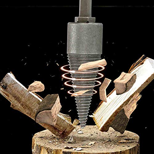 HJUIK Holzspaltung Schnecke. Schraubbohrer Brennholz-Protokoll-Splitter Bohrschraube Splitting Caes Treiber Log Splitter… – Bild 5