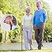 Folding Walking Cane for Men and Women, Retractable and Adjustable Collapsible Cane for Elderly, Lightweight and Protable Walking Stick with Non-Slip Grip Handle and Rubber Tip - Metene