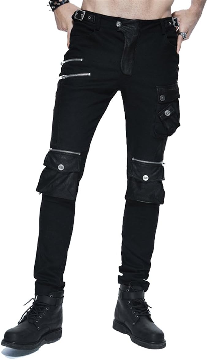 mens slim leg trousers