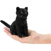 Folkmanis Mini Black Cat Finger Puppet