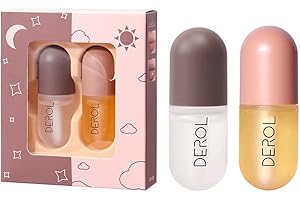 ELIVERSION Lip Plumper, Lip Plumping Lip Gloss, Lip Care Serum, Lip Enhancer, Reduce Fine Lines, Increased Elasticity, Lip Enhancer for Fuller (Ginger+ Peppermint Lip Plumper Set)