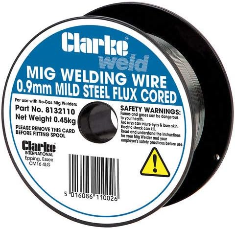 Clarke Mild Steel MIG Welding Wire 0.9mm Flux Cored 0.45kg
