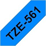 Brother TZe-561 Labelling Tape 36 mm x 8 m Laminated Black on Blue view 2