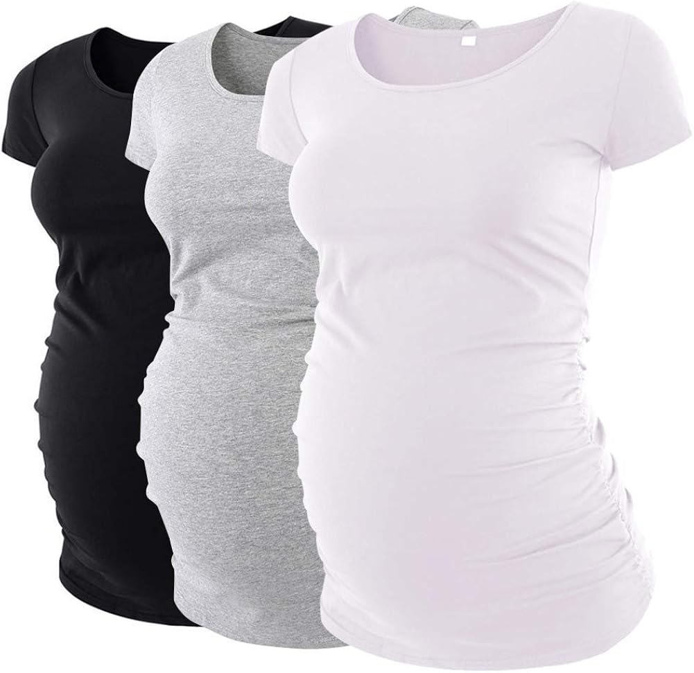 ruched maternity tops