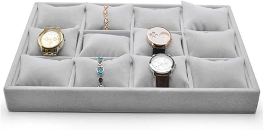 Amazon Com 12 Slot Watch Jewelry Display Case Cusion Pillow Watch